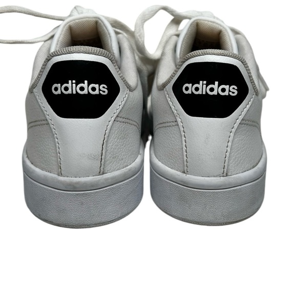 Adidas Cloud Foam Ortholite Float White w/Black Stripes Sneakers Sz 8.5 - Picture 7 of 11